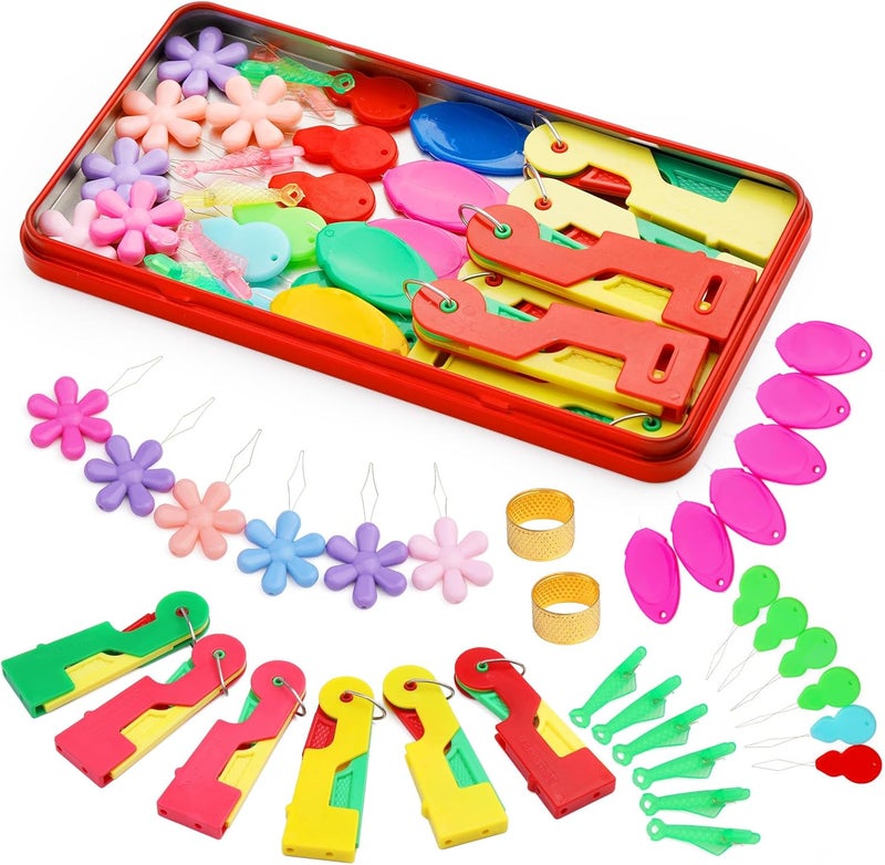 Fedmut Needle Threaders Set, 34 Pcs Needle Threader Tool for Hand Sewing, Craft, Embroidery & Machine Sewing - Image 1